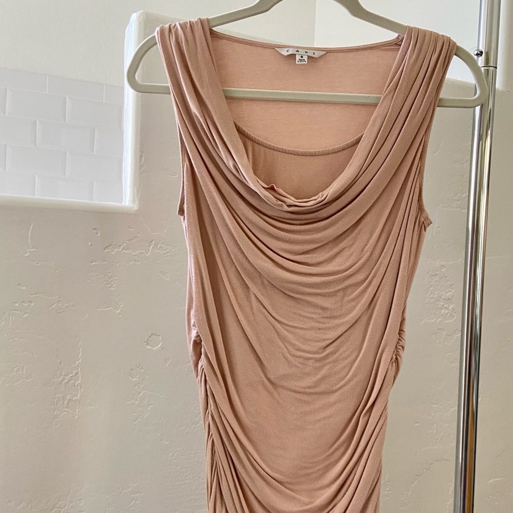 CAbi blush pink sleeveless top - Size Small